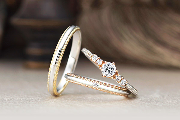 &que PHEDIO 結婚指輪 サイズ8 お揃いのフォルムでご結婚指輪らしいペア感を。 | 結婚・婚約